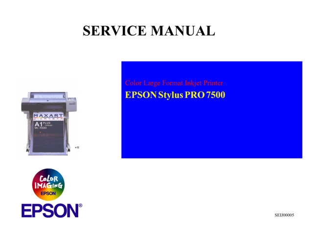 EPSON_StylusPro_7500_Service Manual
